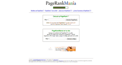 Desktop Screenshot of pagerankmania.com